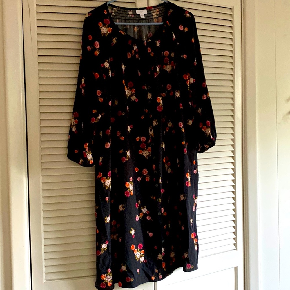 JJill button down dress size L